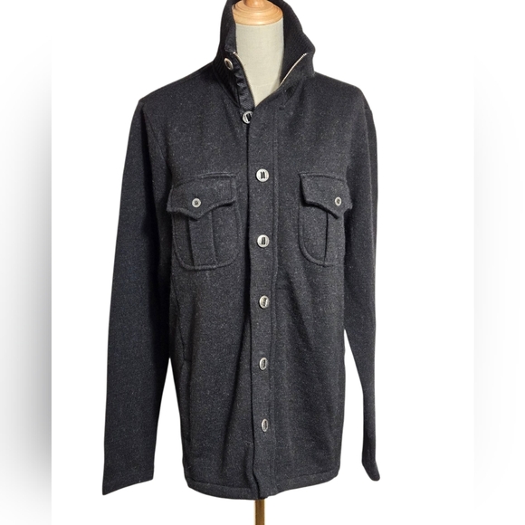 Kuhl Black Wool Shirt Gorpcore Jacket - Picture 1 of 7